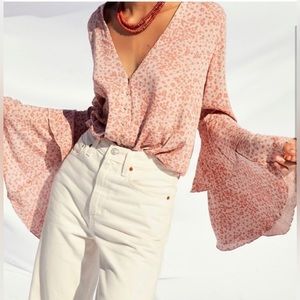 Free People Ditsy Floral Bodysuit